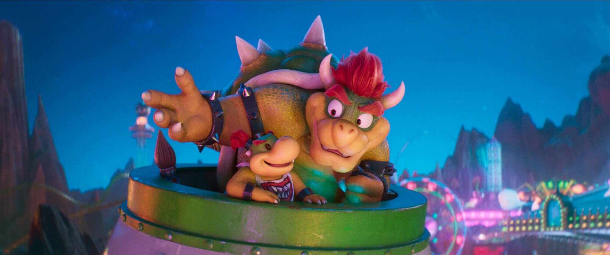 Bowser Junior and Bowser in the film “The Super Mario Galaxy Movie” by Nintendo and Illumination, directed by Aaron Horvath and Michael Jelenic. Photo: Nintendo and Universal Studios/dpa