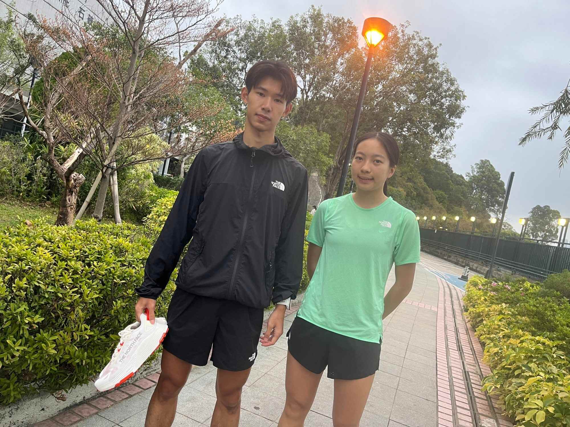 Among the young athletes under Stone Tsang’s mentorship are students Ken Zeng (left) and Luciola Yiu. Photo: Handout