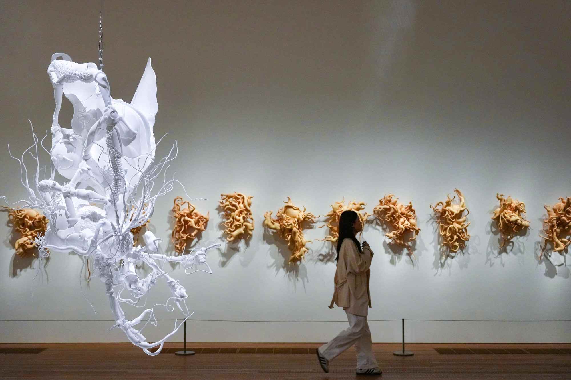 The exhibition considers a power struggle between humanity and technology. Photo: Karma Lo