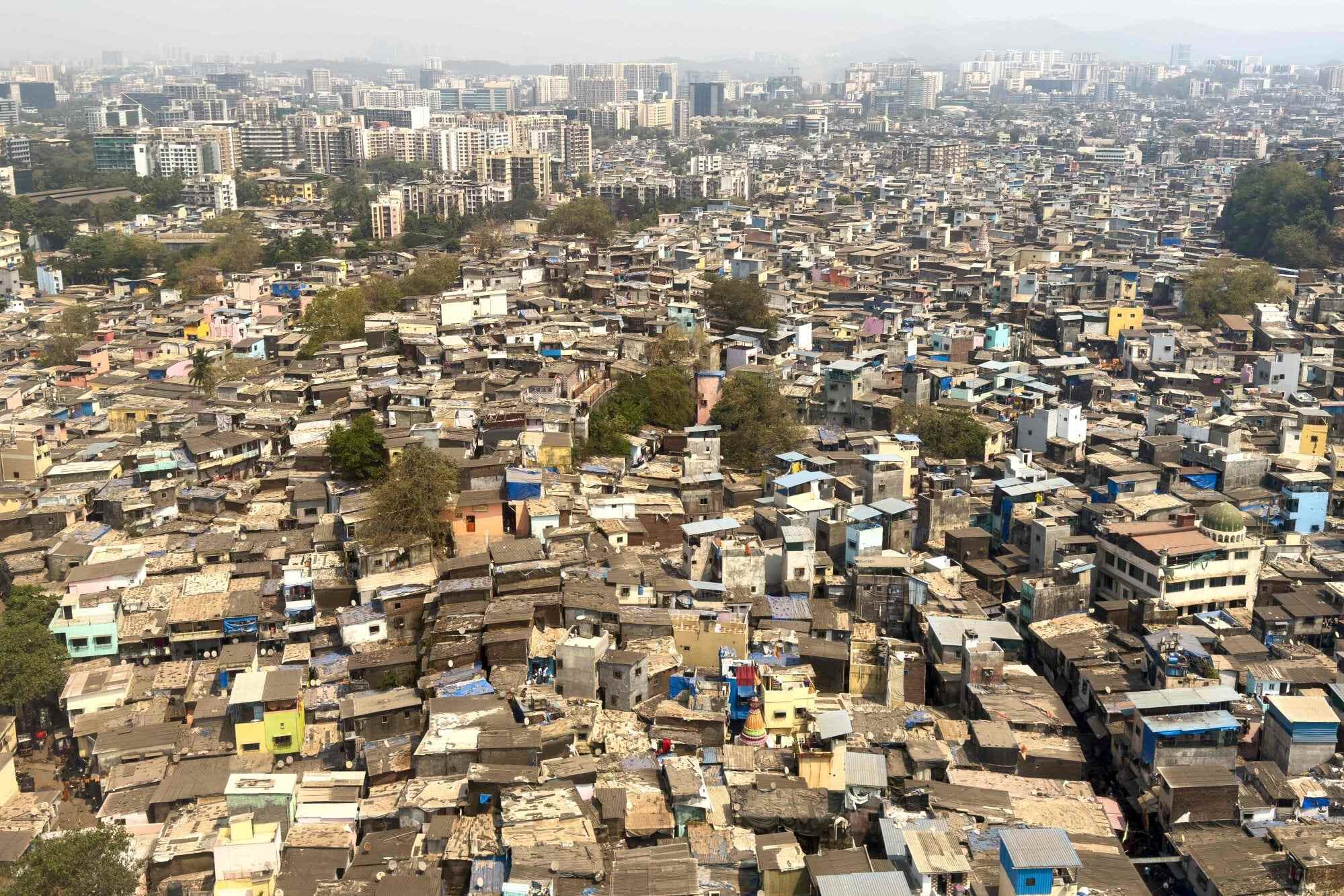 Slums and residential buildings are seen in Mumbai, India, last month. Much of Asia’s existing housing stock fails to meet basic liveability standards. Photo: AFP
