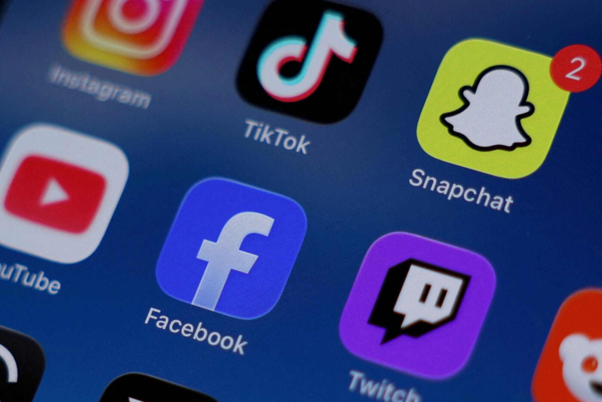 Instagram, TikTok, Snapchat, YouTube, Facebook, Twitch and Reddit are among the social media platforms that must comply with the Australian law that bans social media for users under 16. Photo: Reuters