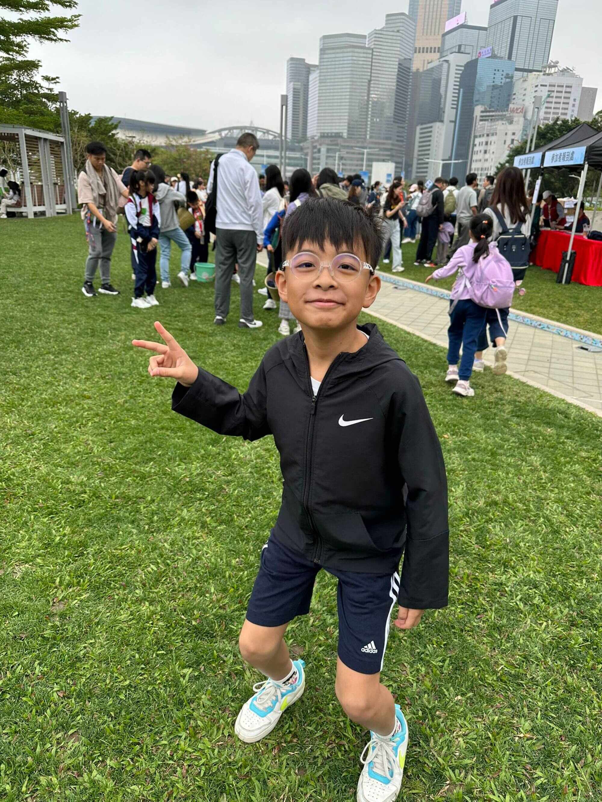 Man Hiu-yeung at the “Walk for Living Water”. Photo: Handout