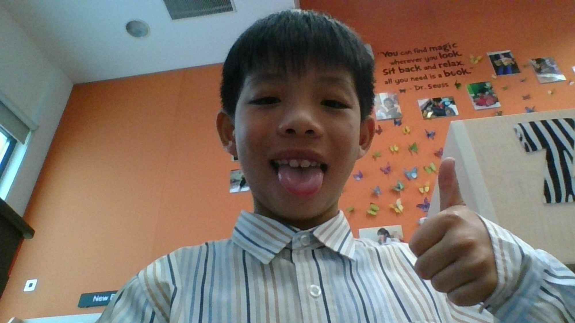 Kanson Ng is a pupil at Kowloon Junior School. Photo: Handout