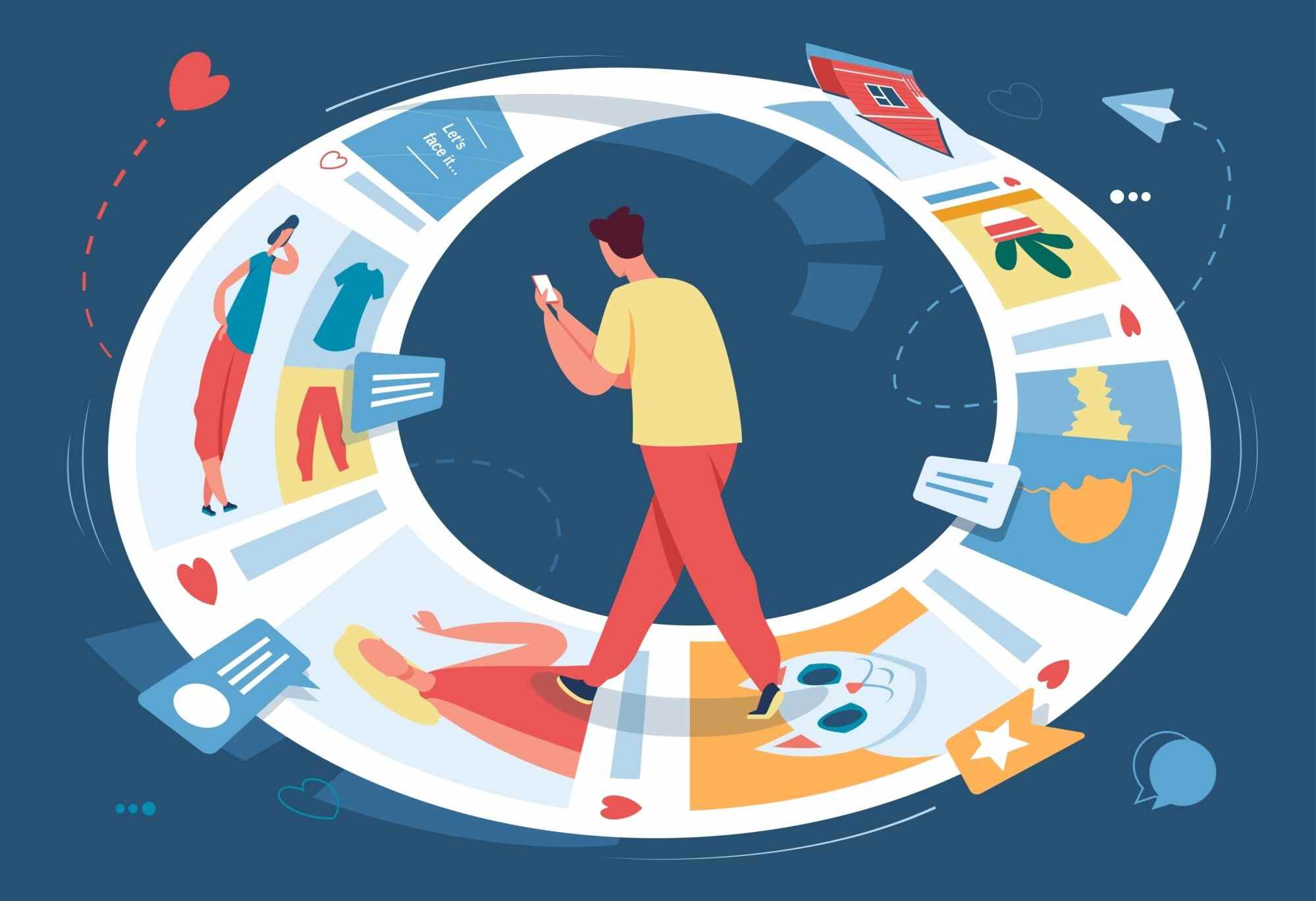 Liking a photo on social media is not the same as having a conversation with someone. Illustration: Shutterstock