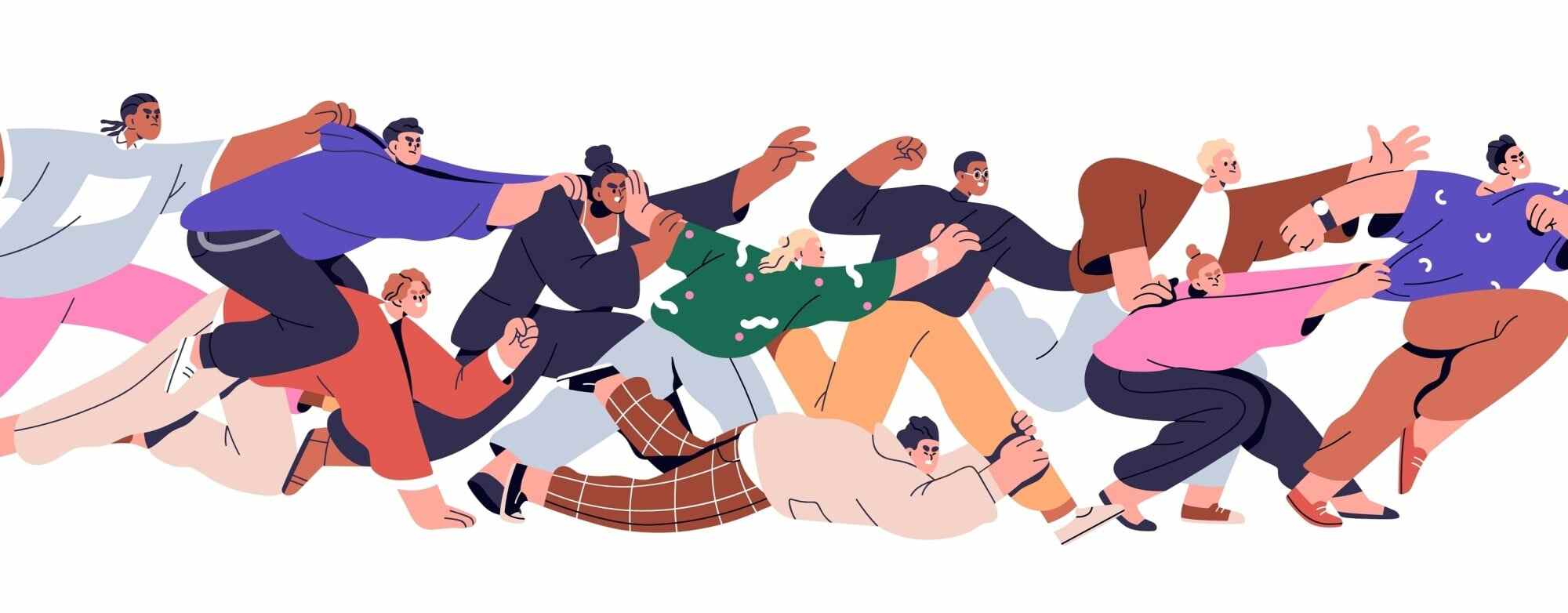 Maybe this kerfuffle happened because everyone was keen to skedaddle out of there! Photo: Shutterstock