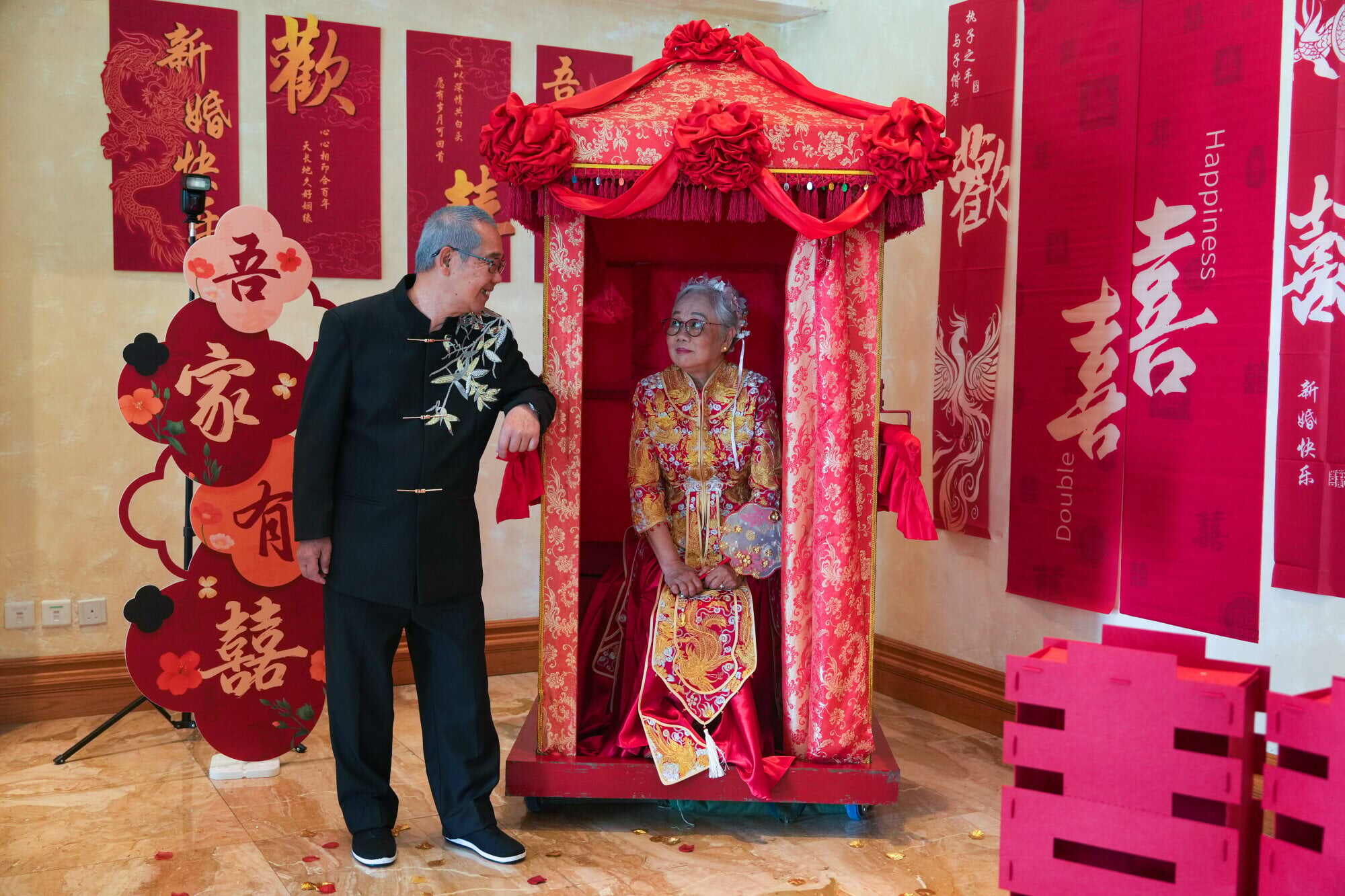 The photo shoot showcased the enduring love the couples have built over the decades. Photo: Sam Tsang