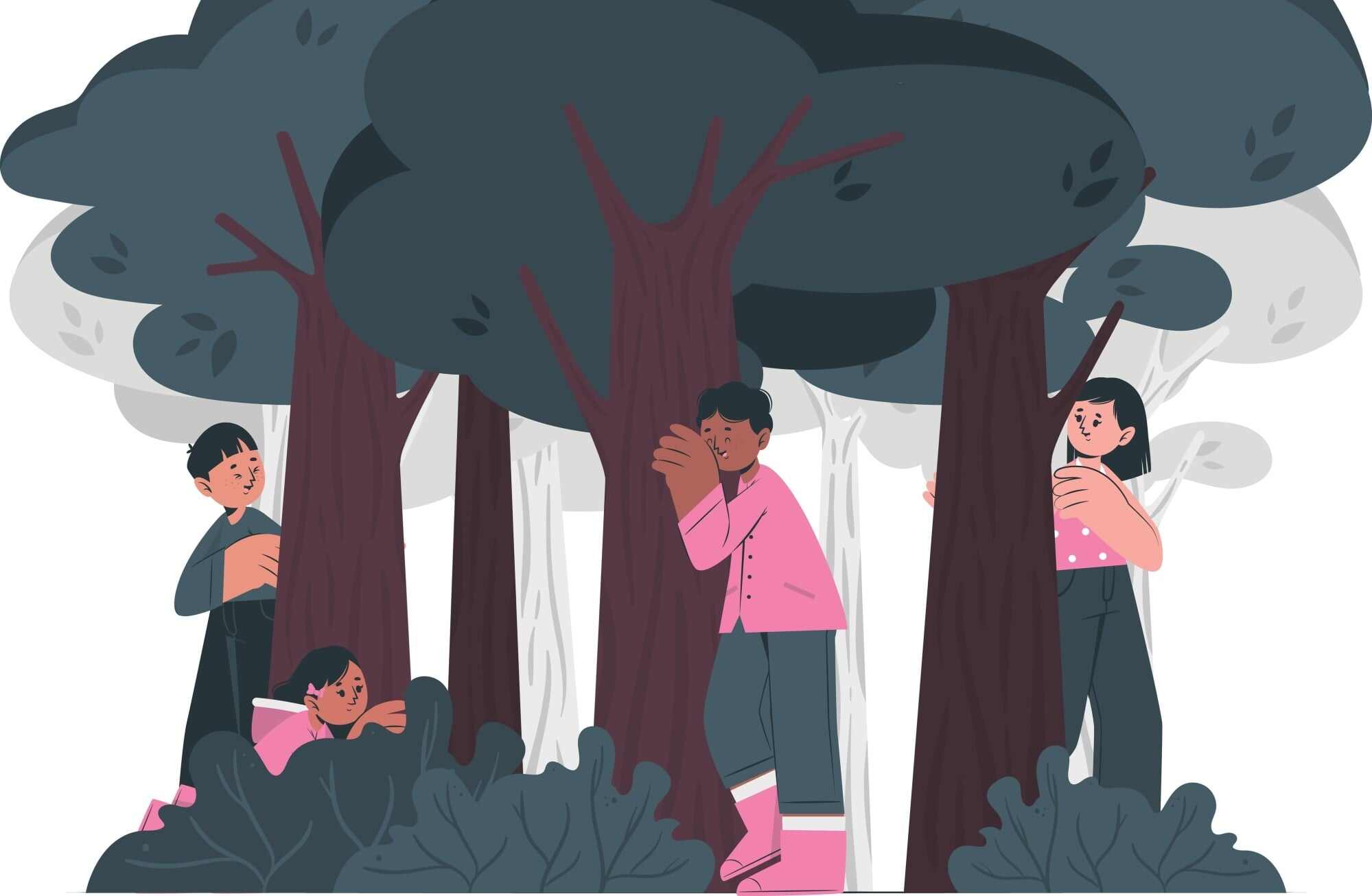 What might these kids be up to? Maybe an innocent caper or some monkey business. Photo: Shutterstock