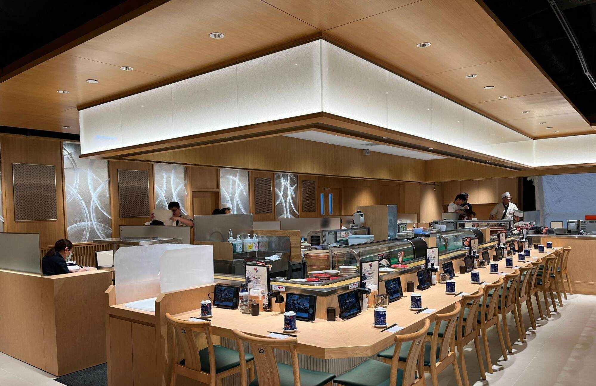 The first Gatten Sushi conveyor belt restaurant opened in Hong Kong in 2024. Photo: RDC Group