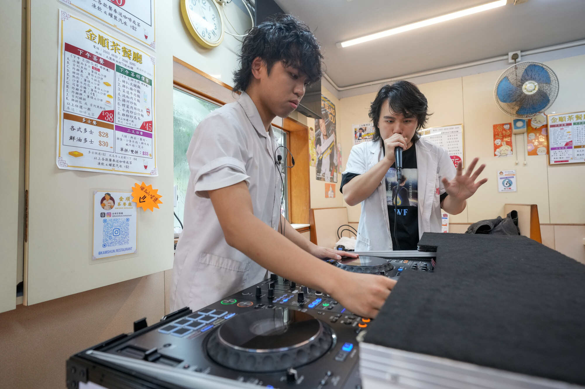 Lavitt Ko (left) is a DJ, and Theo Ko has been beatboxing for a decade. Photo: Sam Tsang