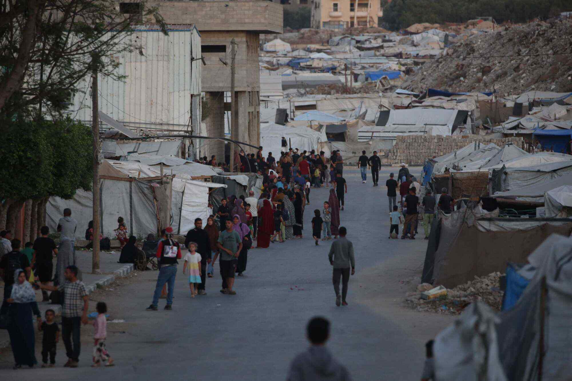 None of the extensive tent cities housing nearly 1.7 million displaced Palestinians in Gaza has a single working toilet. Photo: AFP