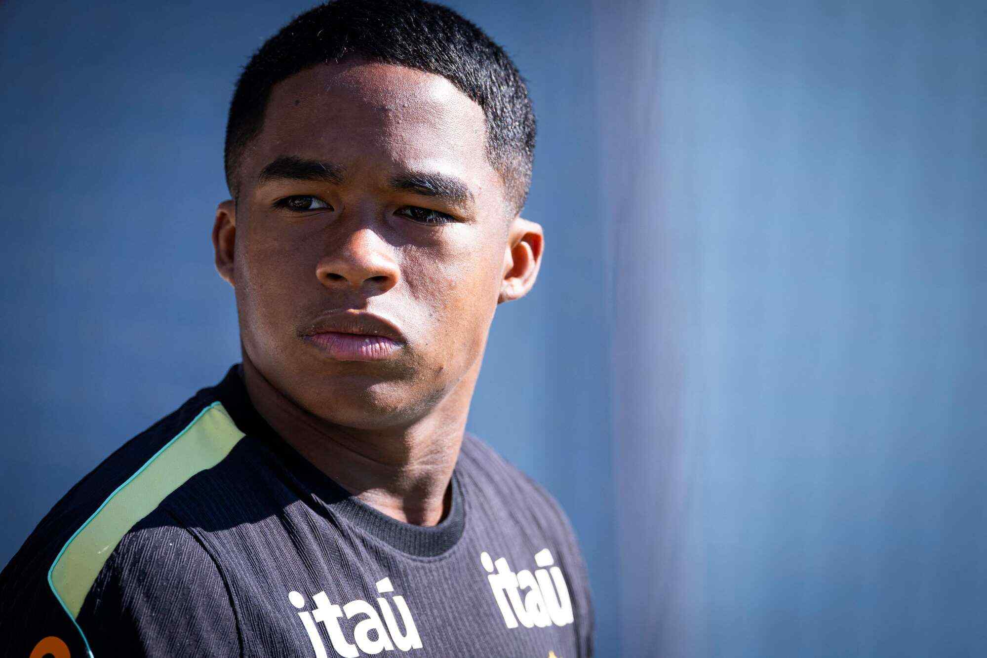 Brazil’s Endrick during training at a facility in New Jersey. Photo: AFP
