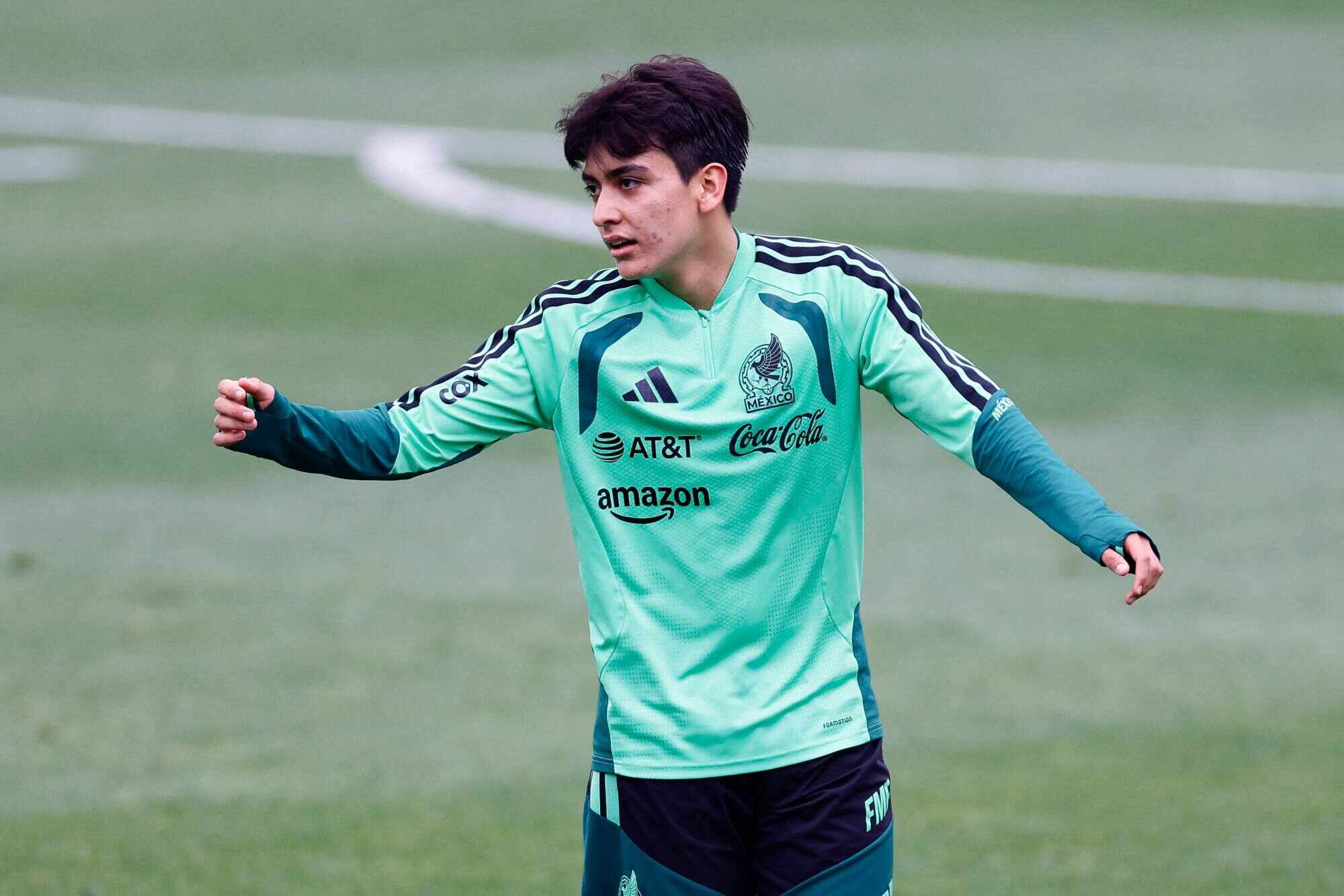 Mexico’s midfielder Gilberto Mora during a training session ahead of the Fifa World Cup in Mexico City. Photo: AFP