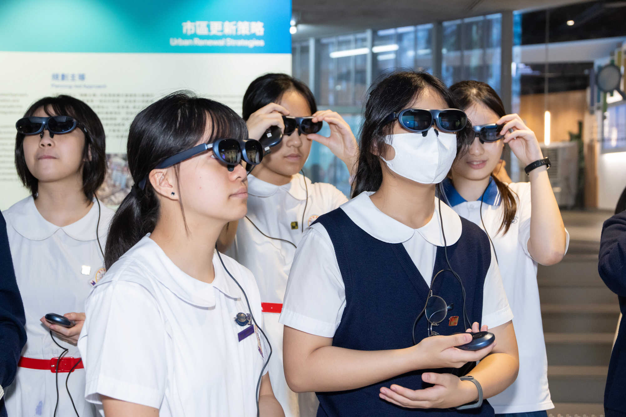 The centre offers smart glasses that act as virtual tour guides. Photo: Handout