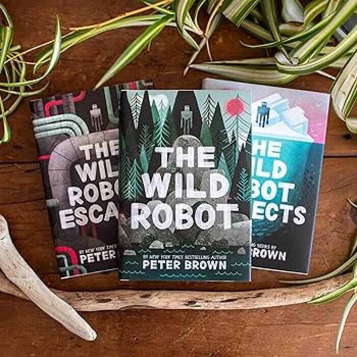 “The Wild Robot” trilogy was written by Peter Brown. Photo: Captured from Amazon