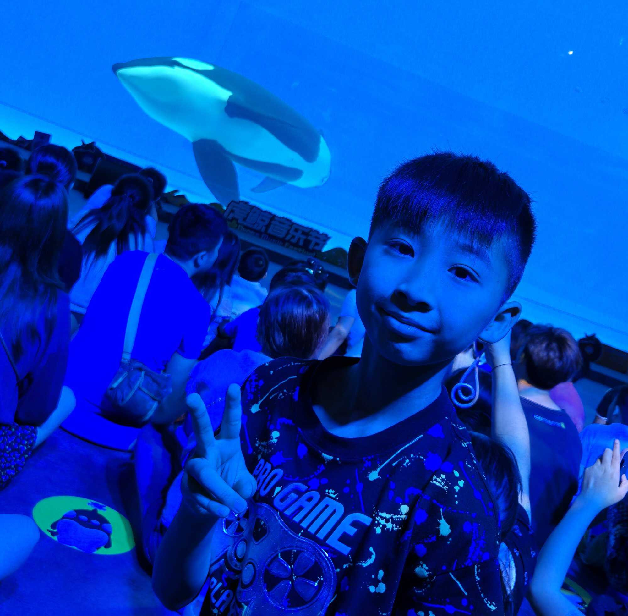 Eden Lai Pak-hei shares some extraordinary facts about blue whales. Photo: Handout