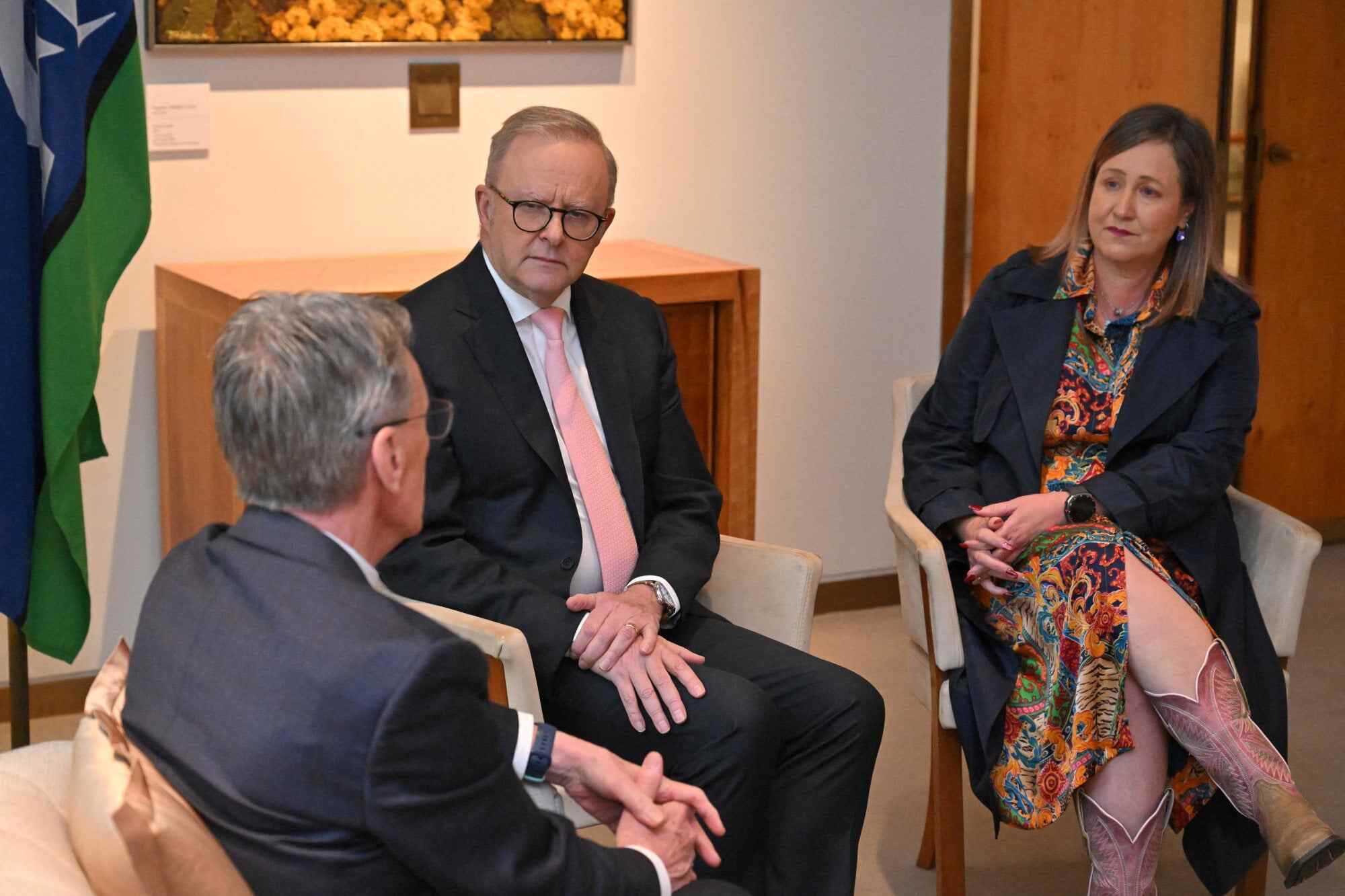 Australian Prime Minister Albanese meets with advocates for the social media ban for under-16s, amid concerns about its impact on young people’s mental and physical health. Photo: Reuters