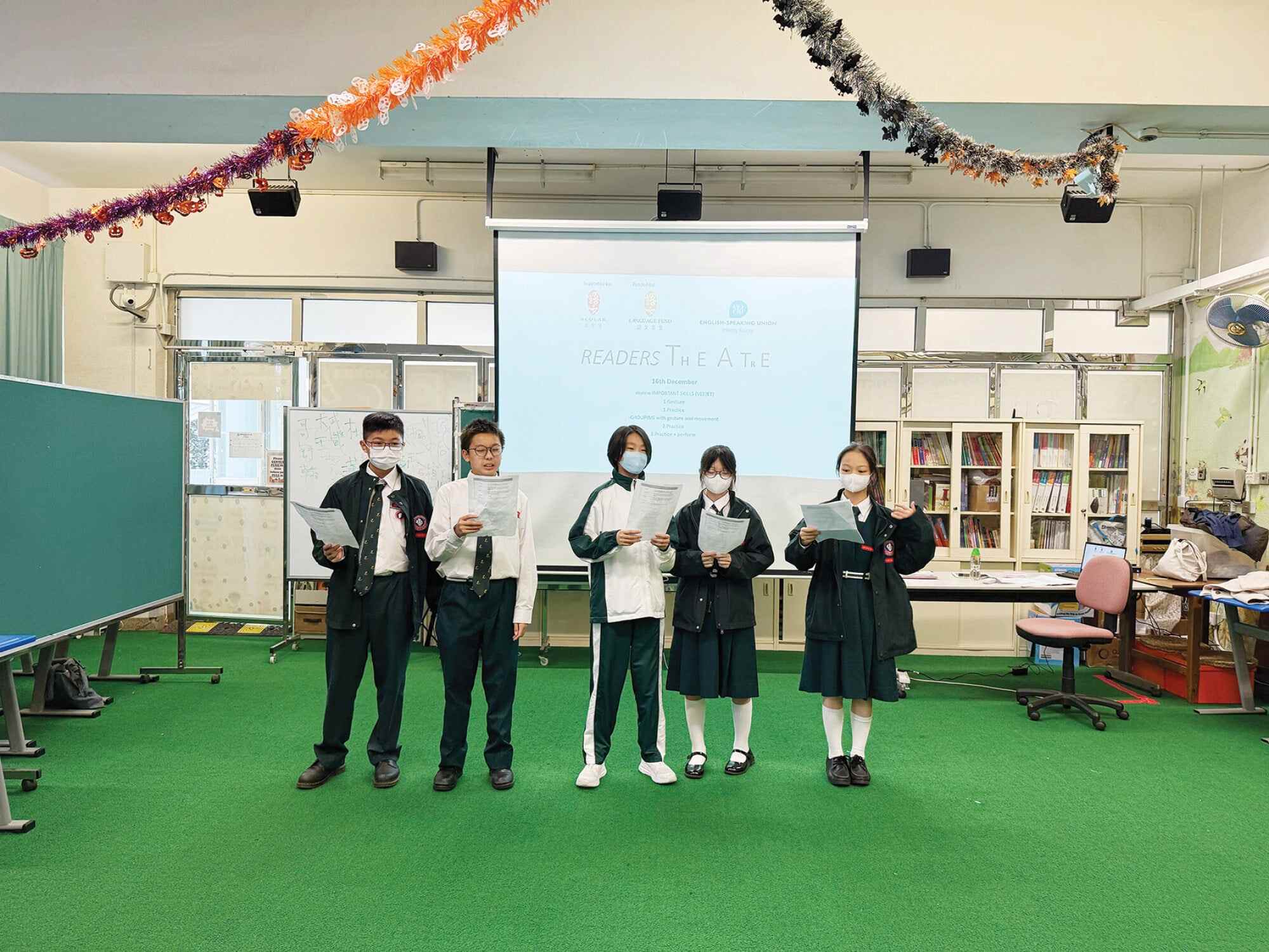 “Reader’s Theatre” is one of ESUHK’s most beloved signature programmes supported by SCOLAR, captivating students with its lively, performance-driven approach to reading. Photo: Handout
