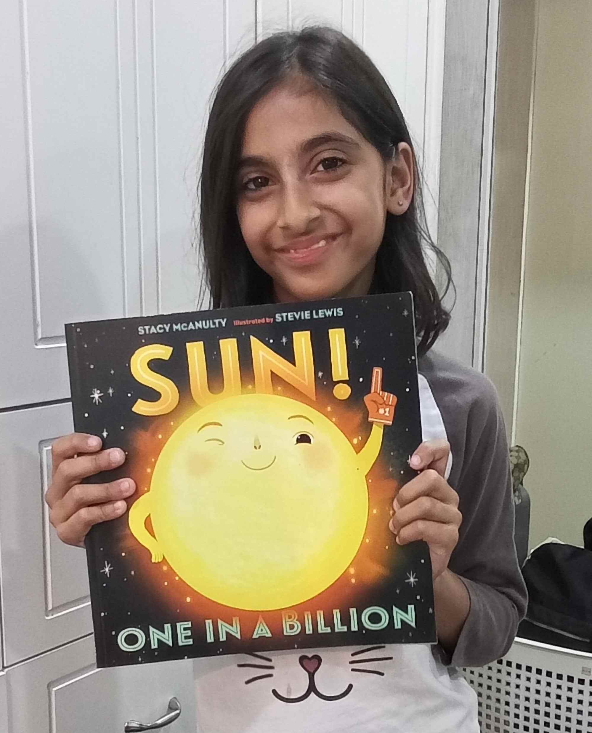 Shayna Daryanani, a pupil at Kowloon Junior School, shares some fun facts about the sun. Photo: Handout