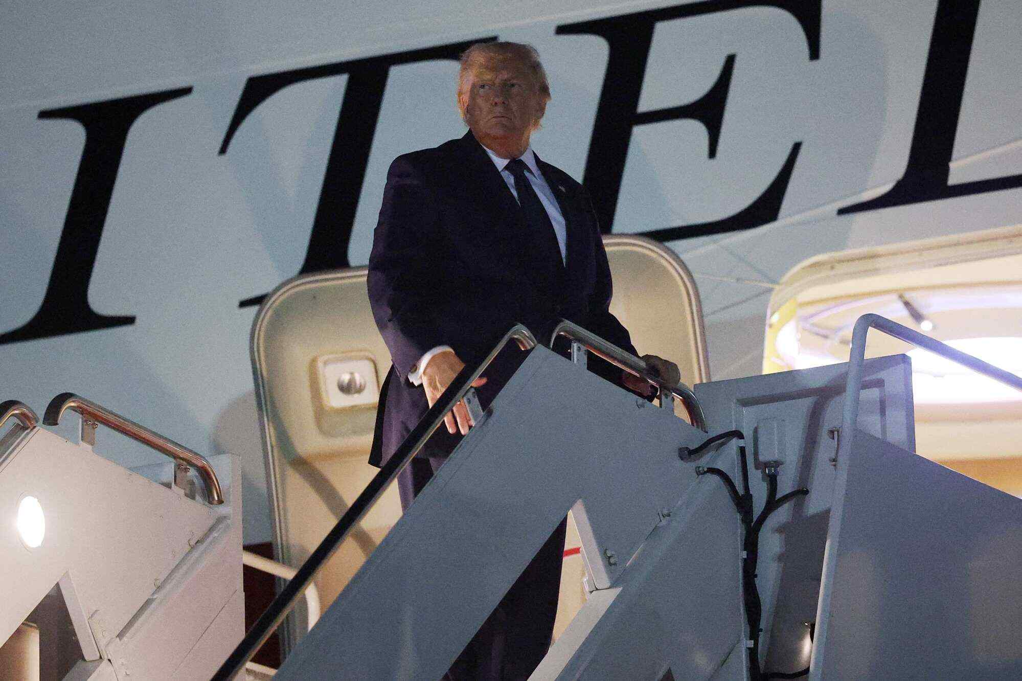 US President Donald Trump boards Air Force One on July 6. Photo: Getty Images via AFP