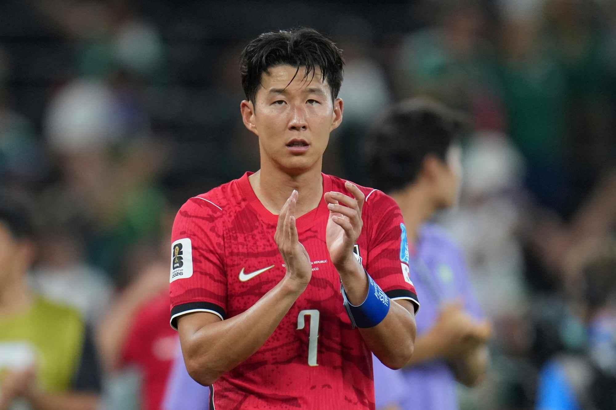 Son Heung-min (7) captained the South Korean national football team at this year’s Fifa World Cup. Photo: AP
