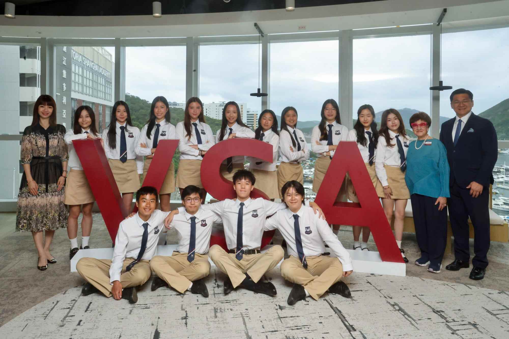 VSA secondary school principal Shirla Sum (far left) has attributed the success of local IB students to Hong Kong’s ability to attract top-tier teachers. Photo: Jonathan Wong