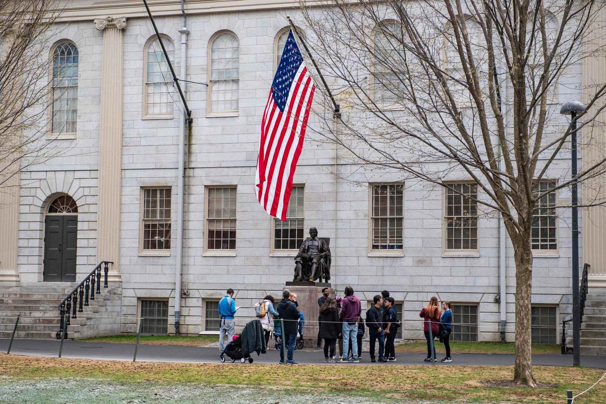 Harvard University campus in Cambridge, Massachusetts. Universities have already reported lower international enrolments following earlier actions by the Trump administration. Photo: AFP