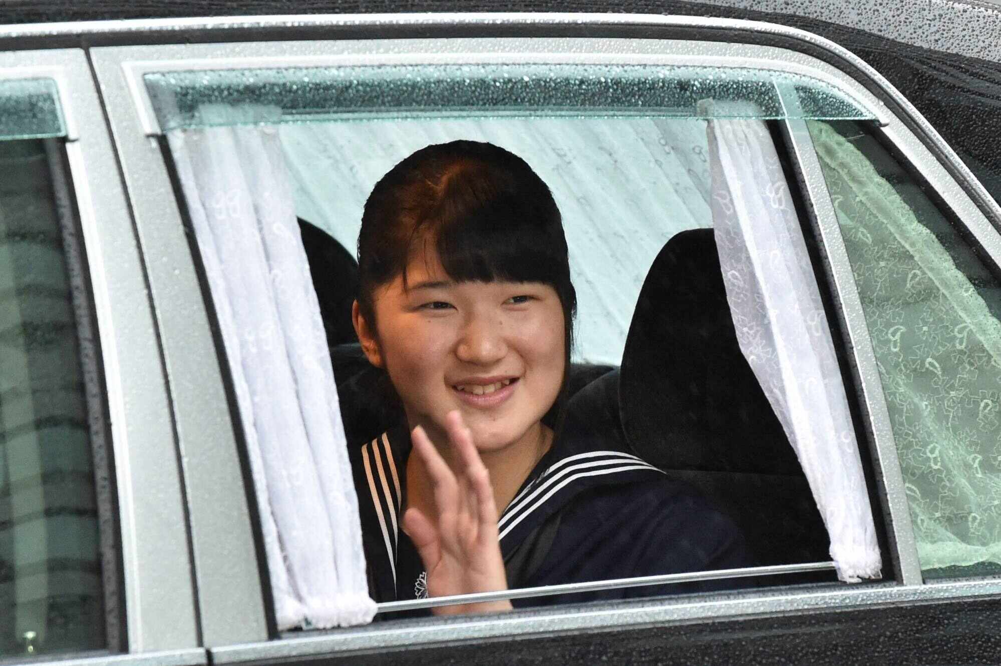 A vehicle carrying Princess Aiko, the only child of Crown Prince Naruhito and Crown Princess Masako, arrives at the Imperial Palace in Tokyo in April 2019. Due to Japan’s imperial succession law, she will never be allowed to become emperor. Photo: AFP
