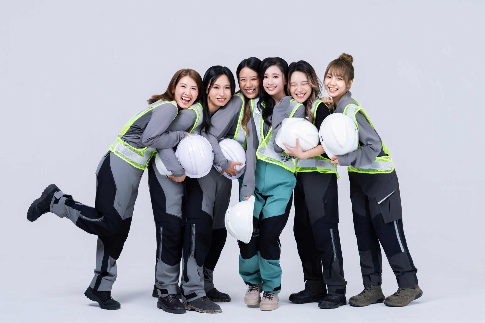 Carol Ho (third from left) has worked as an assistant geologist in Hong Kong for the past year and a half. Photo: Handout