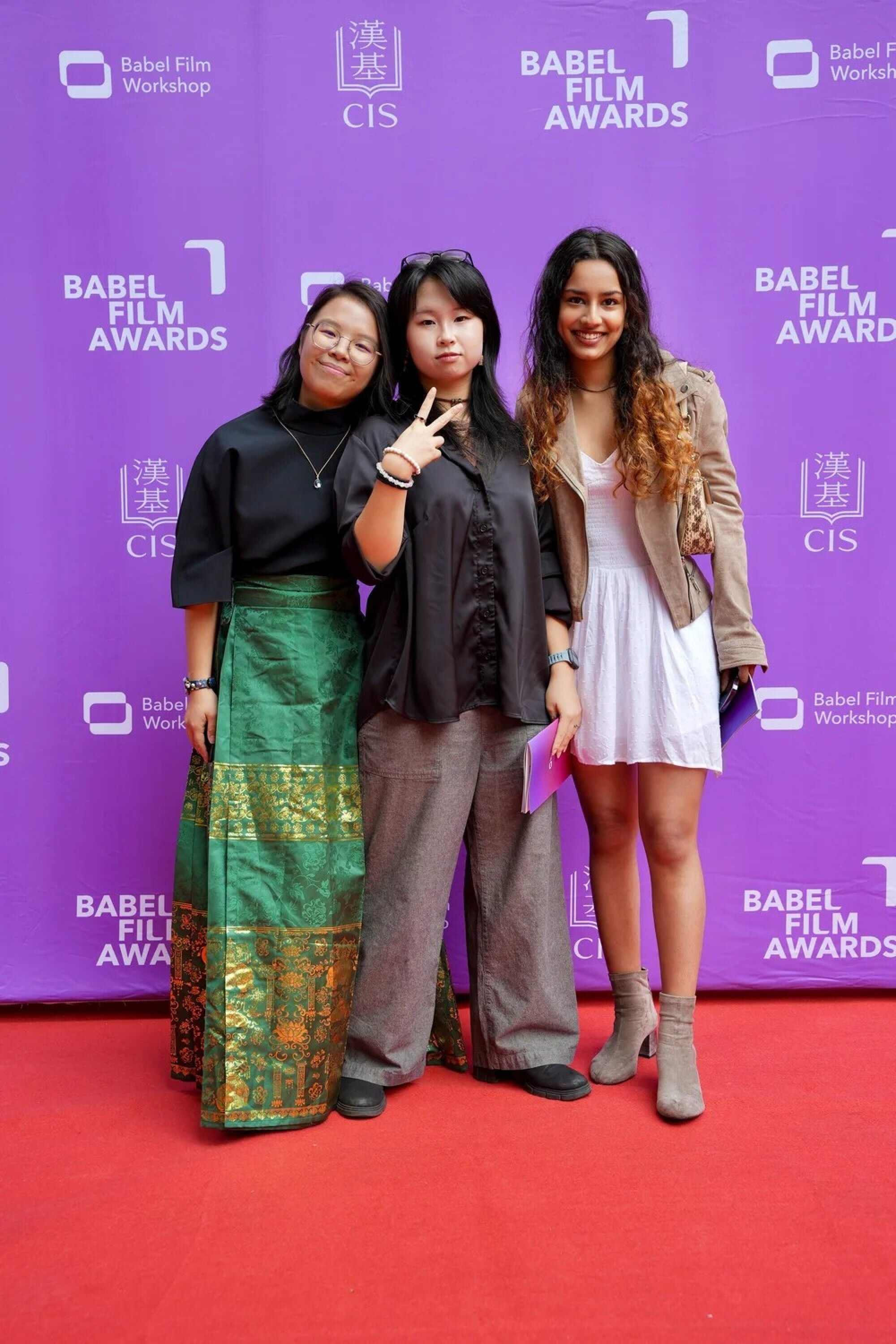 Rachell Lee (from left), Jayne Lau and Sonakshi Shrivastava are the teen filmmakers behind “As You Wish”. Photo: Handout