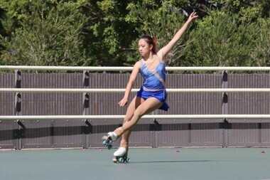 Katherine Choi practises five days a week at the skating rink in Victoria Park in Causeway Bay. Photo: Handout