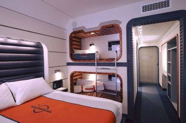 The standard cabin includes a window with a “view out into space”, according to the website. Photo: @kellyhmagicaltravel / Instagram